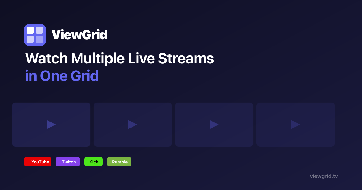 Multi Stream Viewer Multistream Viewer — Watch Multiple Streams at Once | ViewGrid